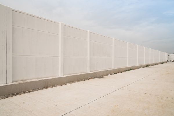 Concrete Fence Construction in Noblesville