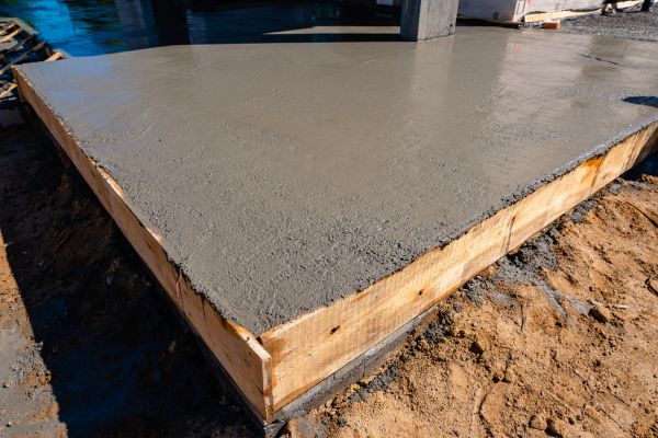 Outdoor Slab Installation in Noblesville